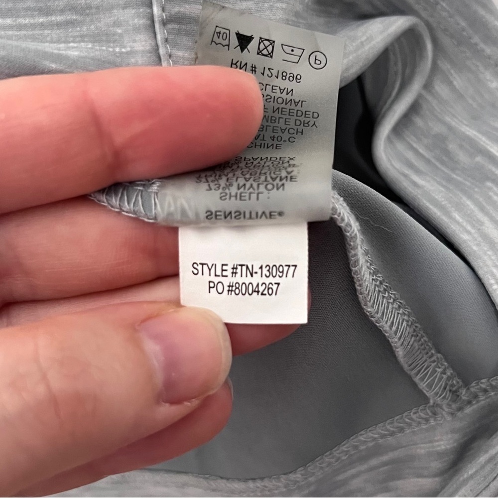 Title Nine Athletic Mini Dress Size Small Short Sleeve Colorblock Grey Pocket - Picture 10 of 10